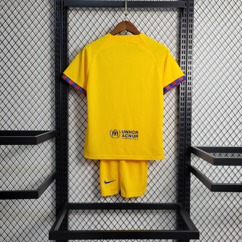 Conjunto IV Barcelona Camisa 2023/24 - Infantil