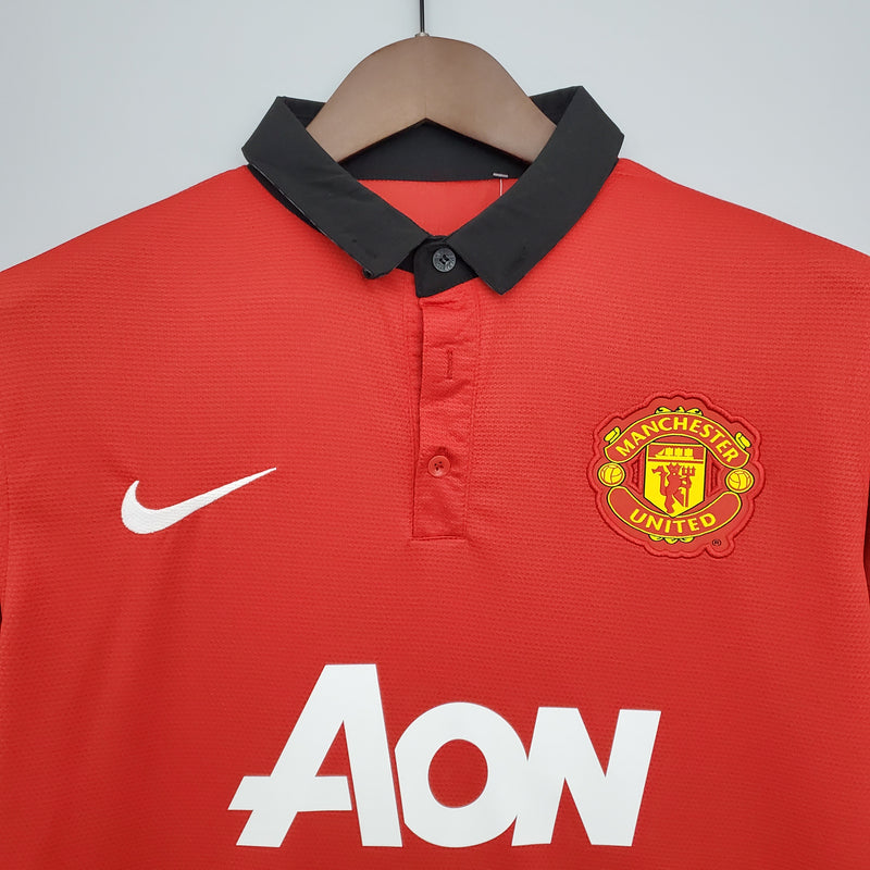 Camisa I Manchester United 13/14 - Retrô