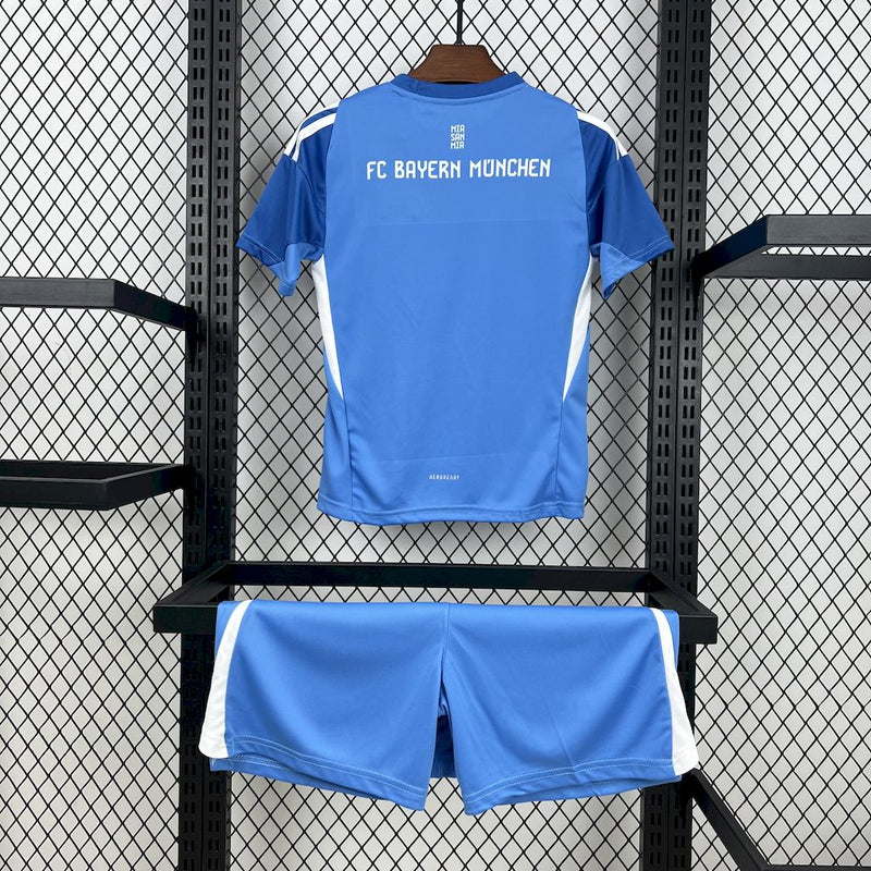 Kit Infantil Bayern De Munique Goleiro-Azul 25/26