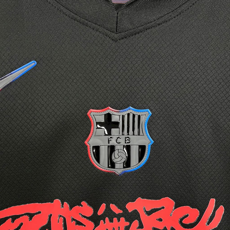 Kit Infantil Barcelona Away Edição Travis Scott 24/25