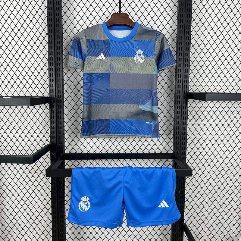 Conjunto Real Madrid Pré-Jogo 2025/26 - Infantil